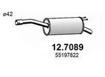 ASSO Endschalldämpfer 127089 für Fiat