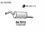 ASSO Endschalldämpfer 547012 für TOYOTA