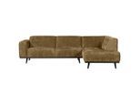 Livetastic , Gelb , Textil , Birke , Ottomane rechts, L-Form , 274x210 cm , Made in EU , Armteil links , Wohnzimmer, Sofas & Couches, Wohnlandschaften, Ecksofas