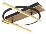 LED-Deckenleuchte Beatrix Messingfarben max. 32 Watt Deckenlampe