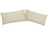 Kissenbezüge OTTO HOME "Luisa", beige, B:40cm L:80cm, Renforcé, Renforcé, Kissenbezüge, aus 100% Baumwolle, mit Reißverschluss, atmungsaktiv, uni