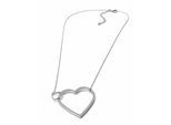 Lange Kette "Lyon", Damen, Gr. onesize, Metall, silber, COLLEZIONE ALESSANDRO, Basic, Halsketten, mit Glassteinen