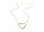 Lange Kette "Lyon", Damen, Gr. onesize, Metall, gold, COLLEZIONE ALESSANDRO, Basic, Halsketten, mit Glassteinen