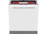 EXQUISIT vollintegrierbarer Geschirrspüler "EGSP9614-E-030A inox", Energieeffizienz: A (A-G), weiß (inox), B:59,8cm H:81,5cm T:55cm, Geschirrspüler, 14 Maßgedecke & flüsterleise 42 dB – stark und angenehm ruhig