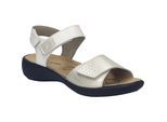 Sandale JOSEF SEIBEL "Ibiza 13, gold-kombi", Damen, Gr. 41, gold (gold, kombi), Obermaterial: 100% Rindsleder Leather cow., Schuhe Sandale