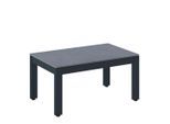 Dieter Knoll Loungetisch , Anthrazit , Metall, Keramik , rechteckig , eckig , 44x33x71 cm , Gartenmöbel, Loungemöbel, Lounge-Serien