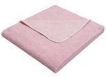 Wohndecke OTTO HOME "Jannis", rosa, B:140cm L:200cm, Baumwolle, Wohndecken, Wohndecke, GOTS zertifiziert - aus Bio-Baumwolle, Kuscheldecke
