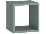 Regalwürfel FORTE "Mauro", grün (salbei), B:38,2cm H:32,9cm T:32,9cm, Holzwerkstoff, Regale, Regalwürfel, Regalwürfel, B/H/T 38,2x38,3x32,9 cm, langlebige Beschichtung