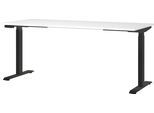 Schreibtisch GERMANIA "Jet", schwarz-weiß (weiß, schwarz, schwarz, weiß), B:180cm H:72cm T:80cm, Tische, Schreibtisch, moderne Farbvariationen, Breite 120/140/160/180 cm, Made in Germany