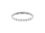 Armband CALVIN KLEIN "Schmuck Edelstahl Armschmuck Gliederkette SQUARES", silber (edelstahlfarben), Armbänder, Herren, 19,5cm, Edelstahl, Armband