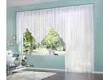Gardine OTTO HOME "Missy" Gr. 1, weiß, B:300cm H:100cm, Polyester, Polyester, Gardinen, Fertiggardine Langstore Gardinenstore Gardine Fertigstore, Vorhang, Fertiggardine, Store, transparent
