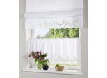 Scheibengardine OTTO HOME "Neapel" Gr. 3, weiß, B:90cm H:45cm, Taft, Polyester, Gardinen, halbtransparent, Seiden Optik