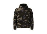Anorak BRANDIT "Brandit Herren Teddyfleece Worker Pullover", Herren, Gr. M, schwarzcamo, 100% Polyester, unifarben, normal, ohne Ausschnitt, Jacken