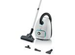 BOSCH Bodenstaubsauger "Serie 4 ProHygienic BGD41HYG, ideal für Allergiker, Hygiene-Filter", weiß, B:29,5cm H:26,5cm T:41cm, Bodenstaubsauger, 10 Jahre Motorgarantie, integriertes Zubehör, langes Kabel, weiß, Bodenstaubsauger