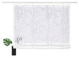 Raffrollo OTTO HOME "Anna" Gr. 4, weiß, B:100cm H:130cm, Ausbrenner, Obermaterial: 70% Viskose, 30% Polyester, Raffrollos, Raffrollo, Halbtransparent, Ausbrenner, Viskose