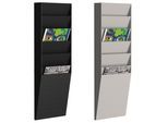 PAPERFLOW Wandprospekthalter DIN A4 6-Fach schwarz