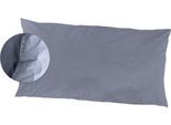 Kissenbezüge PRIMERA "Kissenbezüge »Stone Washed«, Primera (2 Stück)", blau, B:80cm L:40cm, Renforcé, Obermaterial: 100% Baumwolle, Kissenbezüge, Kissenbezüge, mit Stone-Washed Optik