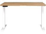 Schreibtisch GERMANIA "Jet", weiß (navarra, eiche, nachbildung, weiß, weiß, navarra, eiche, nachbildung), B:120cm H:72cm T:80cm, Tische, Schreibtisch, moderne Farbvariationen, Breite 120/140/160/180 cm, Made in Germany