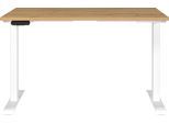 Schreibtisch GERMANIA "Jet", beige (grandson, eiche, nachbildung, weiß, weiß, grandson, eiche, nachbildung), B:120cm H:72cm T:80cm, Tische, Schreibtisch, moderne Farbvariationen, Breite 120/140/160/180 cm, Made in Germany