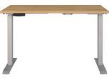 Schreibtisch GERMANIA "Jet", beige (grandson, eiche, nachbildung, silber, silber, grandson, eiche, nachbildung), B:120cm H:72cm T:80cm, Tische, Schreibtisch, moderne Farbvariationen, Breite 120/140/160/180 cm, Made in Germany