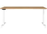 Schreibtisch GERMANIA "Jet", beige (grandson, eiche, nachbildung, weiß, weiß, grandson, eiche, nachbildung), B:180cm H:72cm T:80cm, Tische, Schreibtisch, moderne Farbvariationen, Breite 120/140/160/180 cm, Made in Germany