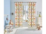 Verdunkelungsvorhang OTTO HOME "Waldtiere" Gr. 1, bunt (beige, bunt), B:130cm H:145cm, Polyester, Gardinen, Verdunkelungsvorhang, bedruckte Kindergardine, blickdicht, verschiedene Größen