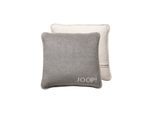 Dekokissen JOOP "Kissenhülle MDF Doubleface 1er Pack" Gr. S, grau (hellgrau), B:50cm, Obermaterial: 58% Baumwolle CO. 35% Polyacryl PAN. 7% Polyester PES., Dekokissen_Sitzkissen_Kissenhüllen, Dekokissen