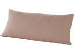 Kissenbezug PRIMERA "Primera Mako-Feinjersey Kissenbezug im Doppelpack", braun (nougat), B:40cm L:80cm, Feinjersey, Obermaterial: 100% Baumwolle, Kissenbezüge, Kissenbezug, In vielen Uni-Tönen