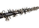 KONSTSMIDE LED-Lichterkette "Weihnachtsdeko aussen", Energieeffizienz: E, schwarz, Dioden 2.016 Stk., Gesamtlänge 18,5m, Lichterketten, mit 8 Funktionen, Steuergerät, Memoryfunktion, 2016 warm weiße Dioden, LED-Lichterkette