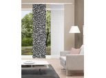 Schiebegardine VISION S "LEOPARD", anthrazit, B:60cm H:260cm, Polyester, Polyester, Gardinen, Schiebegardine, digital bedruckt