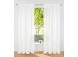 Gardine OTTO HOME "Dolly" Gr. 4, beige (naturweiß), B:140cm H:245cm, Polyester, Polyester, Gardinen, Gardine, transparent, glatt, gewebt