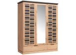 Xora Kleiderschrank, Eiche Artisan, Holzwerkstoff, 5 Fächer, 2 Schublade(n) Schubladen, 152.7x195.2x60.2 cm, Beimöbel erhältlich, Schlafzimmer, Kleiderschränke, Drehtürenschränke