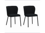 Stuhl-Set Bourges Schwarz