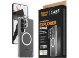 CARE BY PANZERGLASS Displayschutzglas "3-in-1 Protection Explorer Bundle", transparent, B:11,1cm H:2,5cm T:19,7mm, Displayfolien, Displayschutzfolie, Schutzfolie, Bildschirmschutz, kratz- & stoßfest