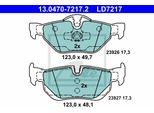 ATE Bremsensatz, Scheibenbremse Bremsen-Set VA + HA sizw2nb124 Hinterachse belüftet 300mm 24mm für BMW