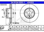 ATE Bremsensatz, Scheibenbremse Bremsen-Set VA + HA sizw2nb706 Hinterachse belüftet 300mm 24mm für BMW