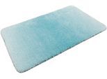 Badematte WECON HOME BASICS "Luuk WB-2705", blau (türkis), H:25mm, Polyester, Badematten, Badematte, trendiger Farbverlauf, waschbar, weicher Badezimmerteppich