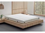 Taschenfederkernmatratze YATAS BEDDING "Royal Duo 7 Slim, Matratze 90x200, 140x200 cm & weitere Größen", weiß (weiß, neutral), B:160cm H:18cm L:200cm, Bezug: 100% Polyester. Steppfüllung: 100% Polyester, Matratzen, Taschenfederkernmatratze, 7-Zonen, H2 / H3, Wendematratze, ergonomisch, atmungsaktiv