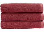 Saunatuch CHRISTY "Brixton", lila (pomegranate), B:90cm L:150cm, Walkfrottier, Obermaterial: 100% Baumwolle, Handtücher, Premium-Handtuch in Luxusqualität, 600g/m², 90x150cm, 2er Set