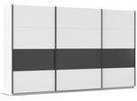Schwebetürenschrank RAUCH "Kleiderschrank Schrank Garderobe Ankleide Schlafzimmerschrank CORTONA", weiß (alpinweiß, graumetallic), B:360cm H:210cm T:62cm, Holzwerkstoff, Schränke, Schwebetürenschrank, inkl. Inneneinteilung, 2 Stoffboxen extra Einlegeböden MADE IN GERMANY
