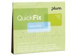plum Pflaster-Nachfüllpackung QuickFix, Detectable, VE 6 à 45 Stk, HxB 72 x 25 mm