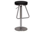 Barhocker 360° drehbar ca. 39x25 cm Schwarz