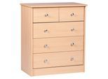 Kommode Pure ca. 60x70x35 cm Buchefarben