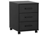 Rollcontainer Ruby Schwarz matt
