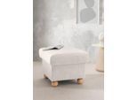 Hocker HOME AFFAIRE "Torello", weiß, B:56cm H:46cm T:56cm, 100% Polyester, Hocker, Hocker