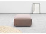 Hocker HOME AFFAIRE "Glimminge auch in Breitcord, Feincord und Easy care-Bezug", rosa, H:71cm T:80cm, 12% Polyacryl, 88% Polyester, Hocker, Hocker, passend zur Serie "Glimminge"