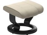 Fußhocker STRESSLESS "Consul", beige (cream batick), B:54cm H:38cm T:39cm, Leder BATICK: BATICK ist ein leicht korrigiertes, durchgefärbtes und genarbtes Möbelleder, bei dem die meisten Unebenheiten und Spuren in der Regel entfernt wurden.;Leder PALOMA: PALOMA ist ein durchgefärbtes Semianilin-Möbelleder mit natürlicher Narbung.;ROHLEDER Stoff Q2 FARON: Ein fester zuverlässiger Bouclé mit einem st