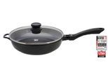 Schmorpfanne ELO "mit Glasdeckel 28cm", schwarz, H:13,5cm L:58cm Ø:28cm, Pfannen, Schmorpfanne, Induktion, Ø 28 cm