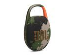 JBL Bluetooth-Lautsprecher "Clip 5", grün (braun, grün), B:10,5cm H:6,2cm T:15,5cm, Lautsprecher, ultra-kompakt, wasser- und staubgeschützt (IP67), 7 Watt RMS, Bluetooth-Lautsprecher