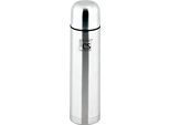 Isolierflasche CARL SCHMIDT SOHN "Elstra", grau (edelstahl), 1.000ml, Edelstahl, Trinkflaschen, Isolierflasche, rostfreier Edelsgtahl, bruch- und stoßfest